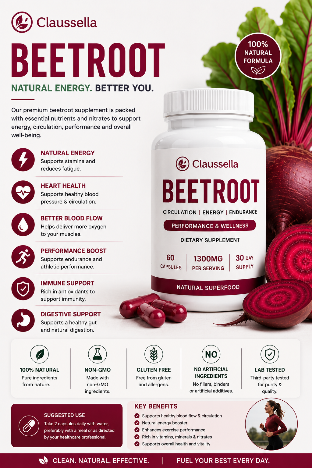 Clausella beetroot product visual